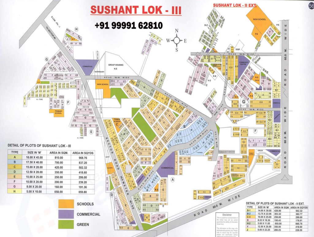 Gurgaon Master Plane Sushant-Lok-Phase-3-map