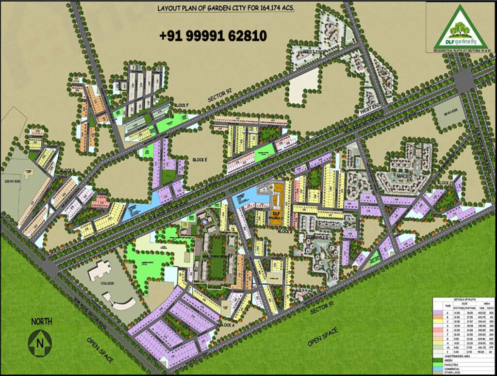 Gurgaon Master Plan DLF Garden City-map