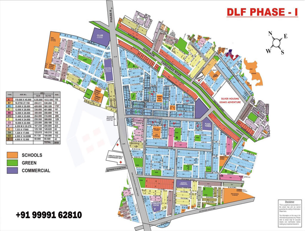 Gurgaon Master Plane dlf-phase-1-map
