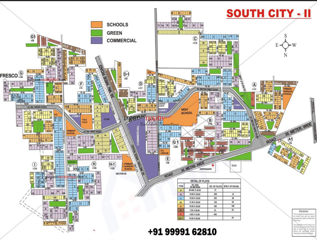 Gurgaon Master Plane Southcity-2-map